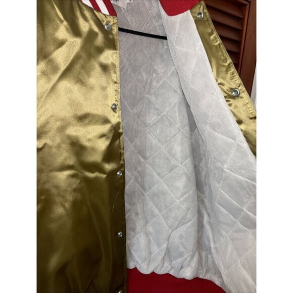 San Francisco 49ers Locker Line Bomber Jacket Size Medium M - Picture 5 of 8